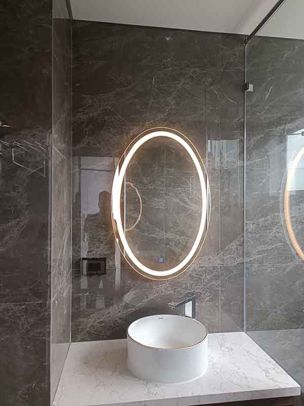 guong led nha tam 7 Gương led nhà tắm hình elip