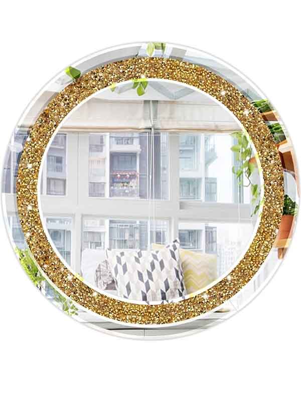guong pha le tron vang Gương Pha Lê Tròn Vàng cao cấp độc quyền tại TC Home